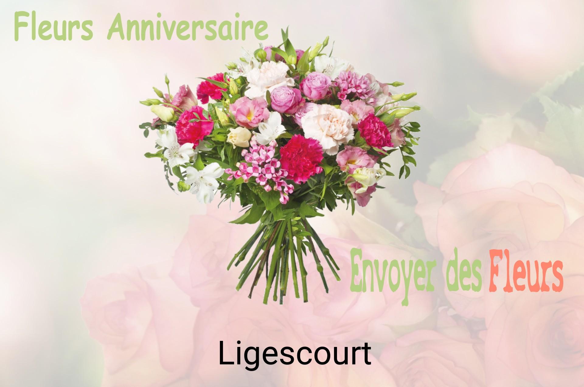 Bouquet de fleurs d’anniversaire livré à Ligescourt